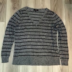 Striped V-Neck Sweater